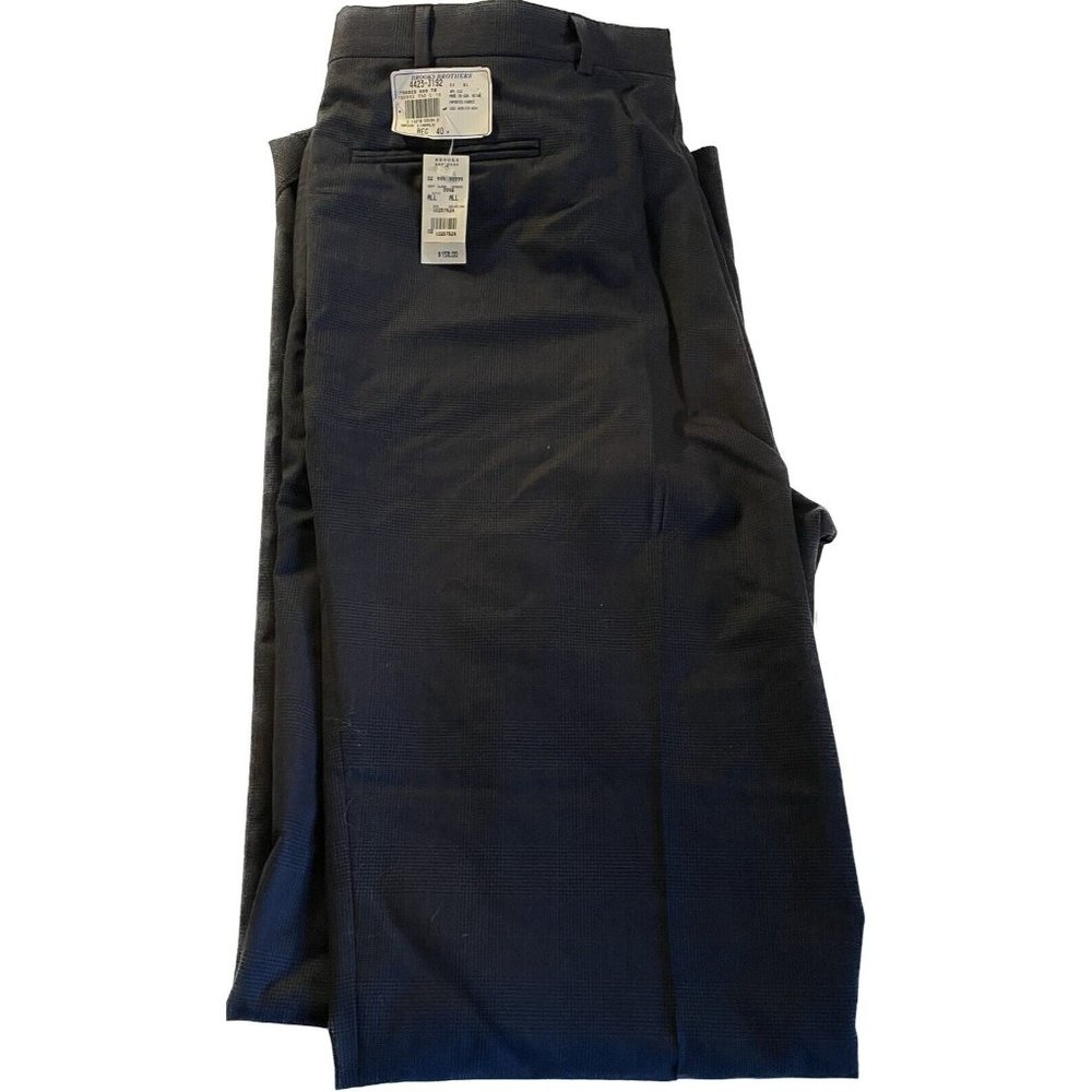 vtg usa BROOKS BROTHERS pleated cuffed worsted wool  dress Pants 40 Inch New